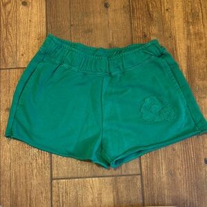 nike green flower lounge shorts
